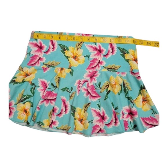 Y2K Victoria's Secret Floral Skirt‎ Swim Cover-up Small Pink Blue Resortwear - Picture 4 of 12